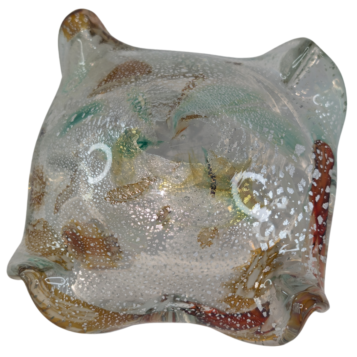 Faux-Murano Tutti Frutti + Aventurine Catchall #C0005