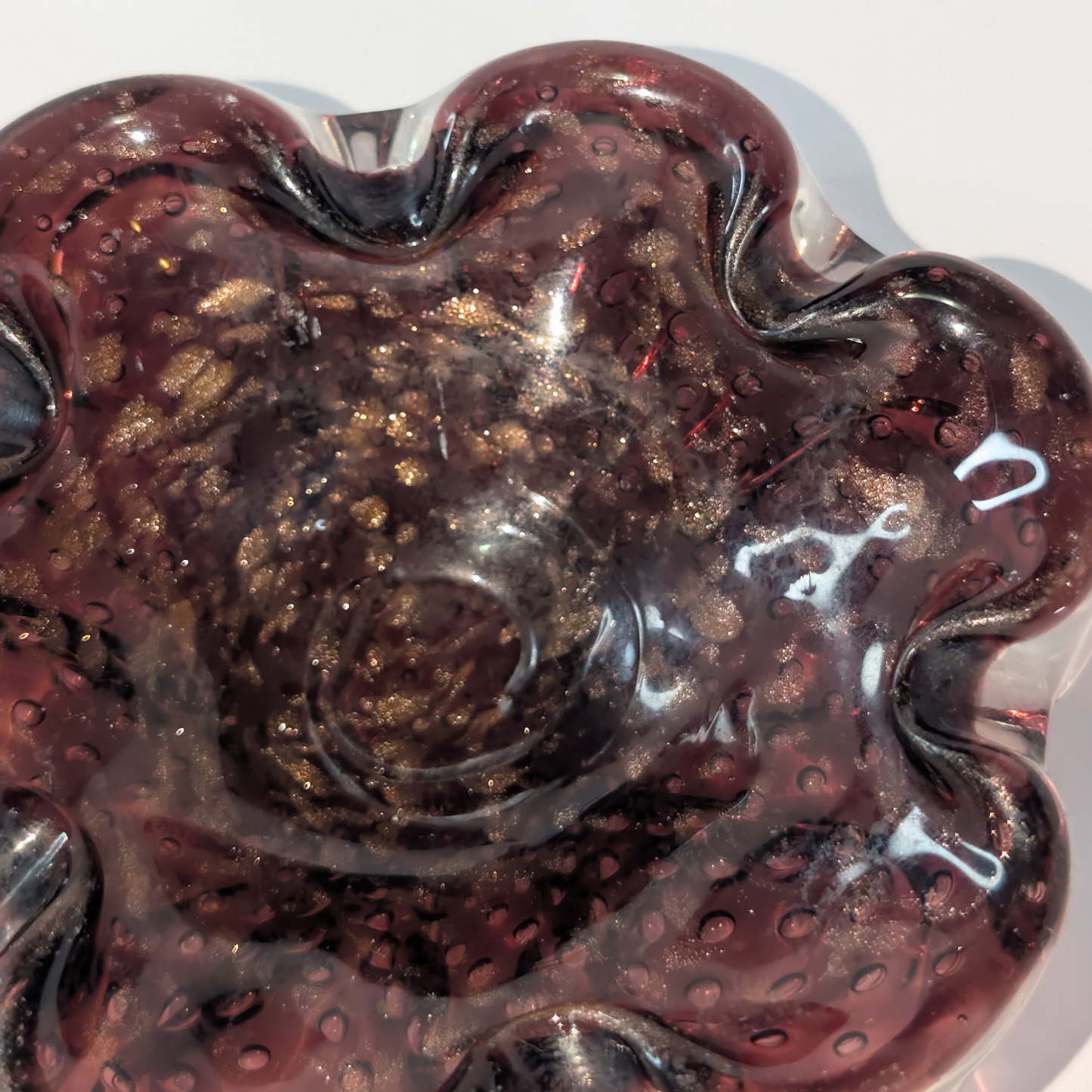 Murano Bullicante + Aventurine Catchall #C0002
