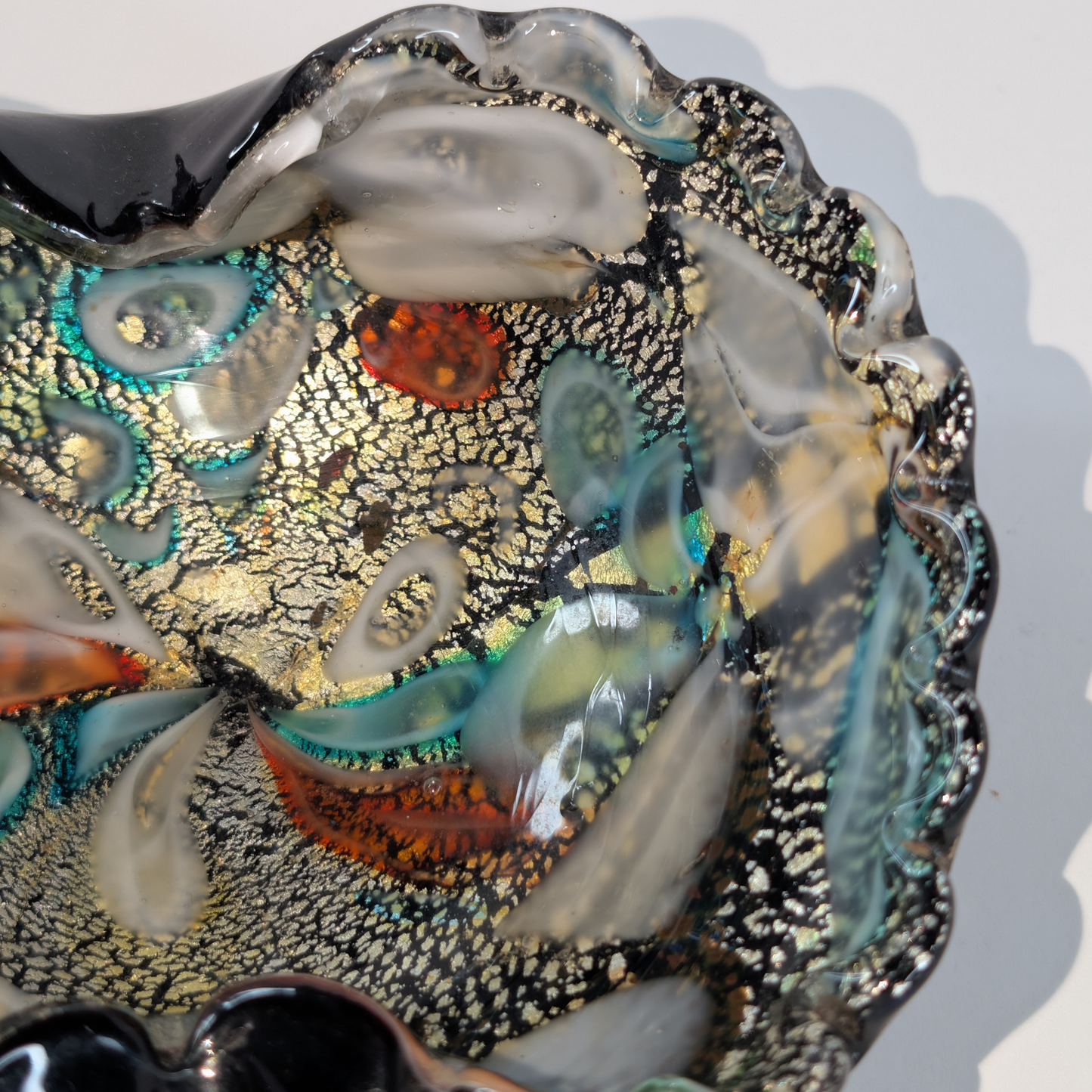 Murano Tutti Frutti + Aventurine Catchall #C0004